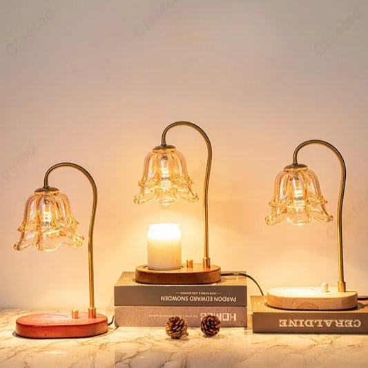 Golden Petal Candle Warmer Lamp