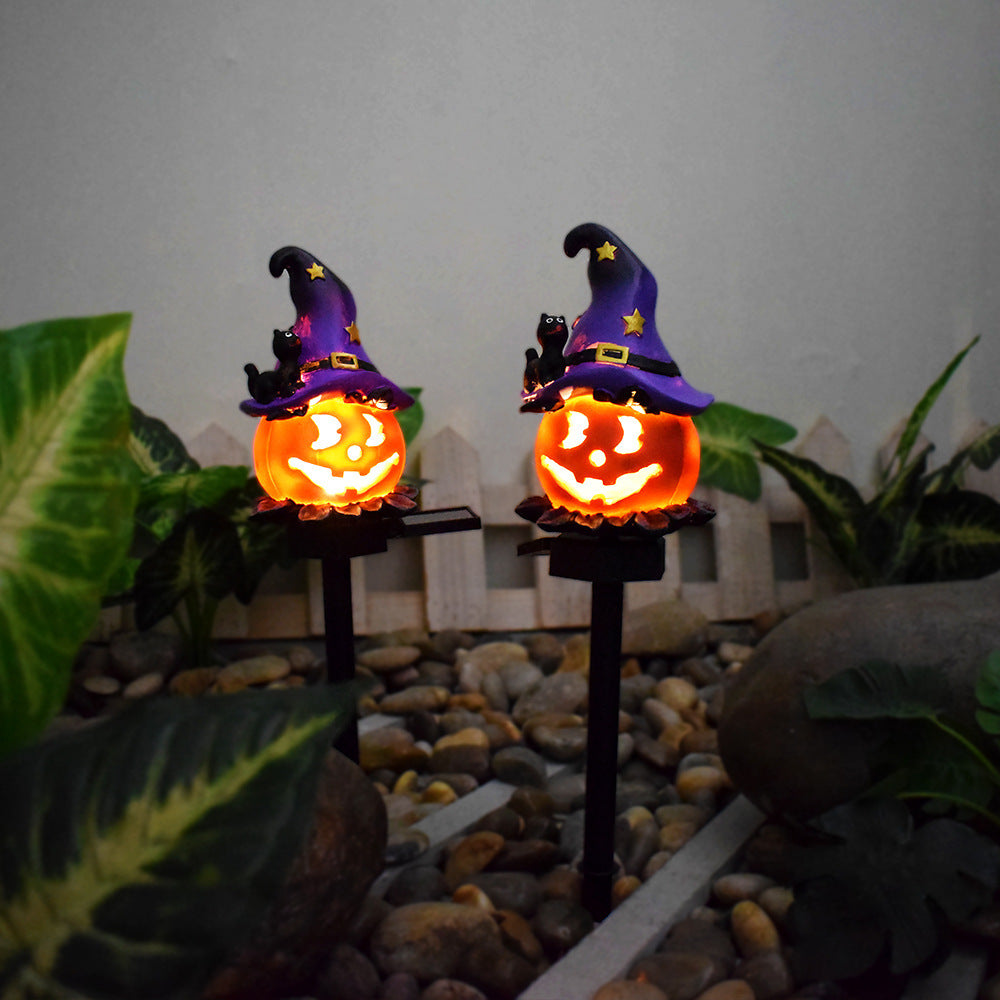 Wicked Pumpkin Solar Lights